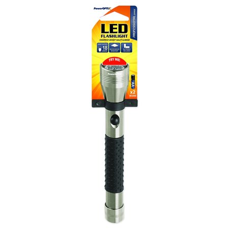 POWEROPTIX Flashlight 4 LED 2AA -Platinum 032-60202